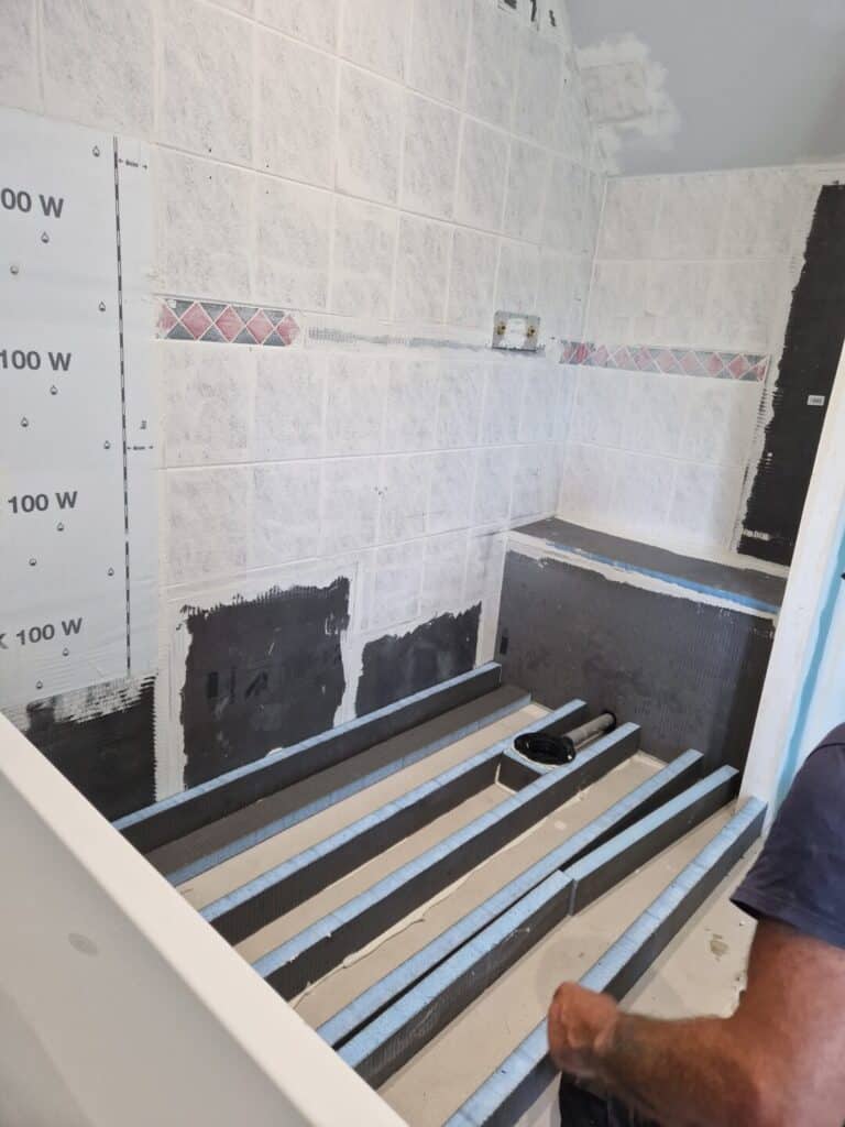 Rénovation de salle de bain technique Wedi Quimperlé (9)
