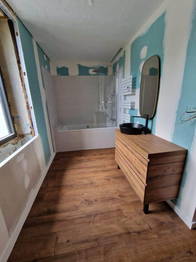 Rénovation salle de bain Bannalec avant après (2)