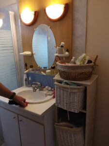 Renovation salle de bain Bannalec retrait baignoire 1 - Quimperlé Moëlan-sur-mer